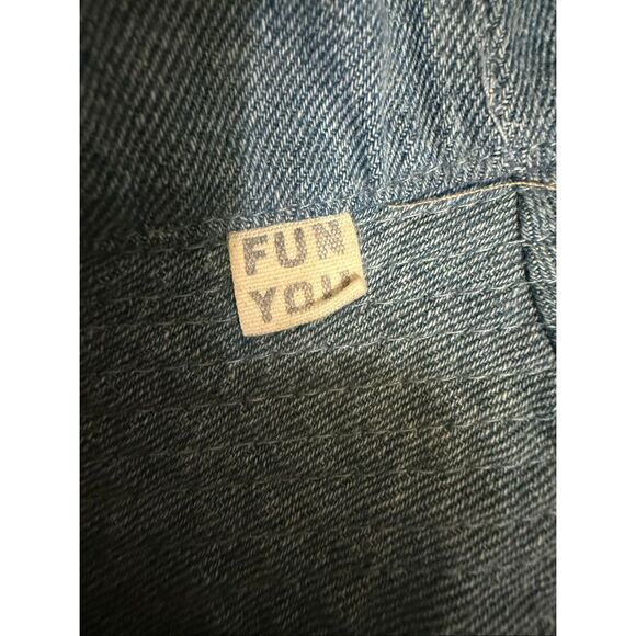 Zara Kids Denim Frayed Brim Lightweight Summer Sun Bucket Hat Blue One Size - Picture 3 of 4